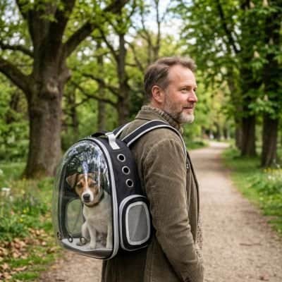 Sac a dos chien spatiaux parc