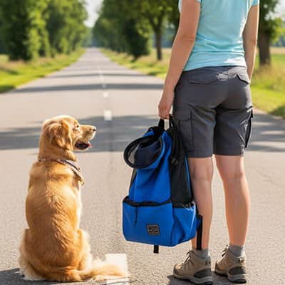 Sac à dos pour Chien Ventext bleu