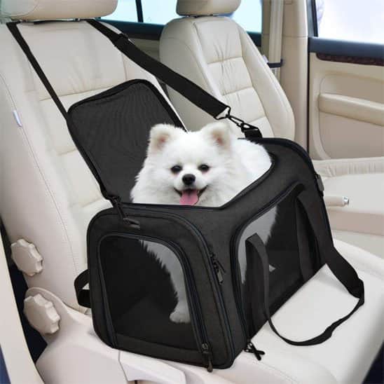 sac de transport chien mesh auto