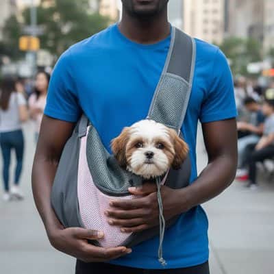 Sac de transport pour Chien Bandou rose