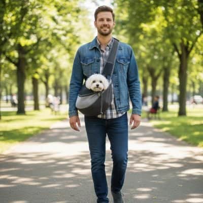 Sac de transport pour Chien Fourre-tout gris