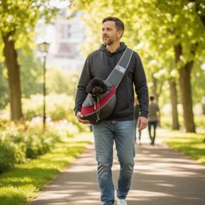 Sac de transport pour Chien Fourre-tout rouge