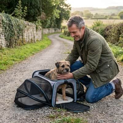 Sac de transport pour Chien Charter bleu