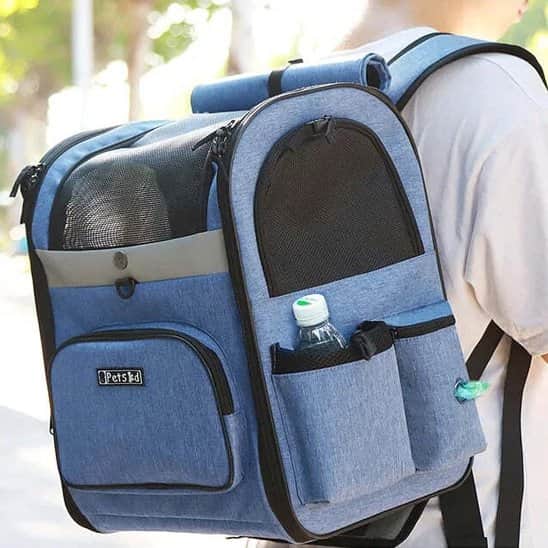 Sac de transport pour chien de 9kg fermé