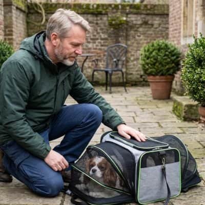 Sac de transport pour Chien pliable vert
