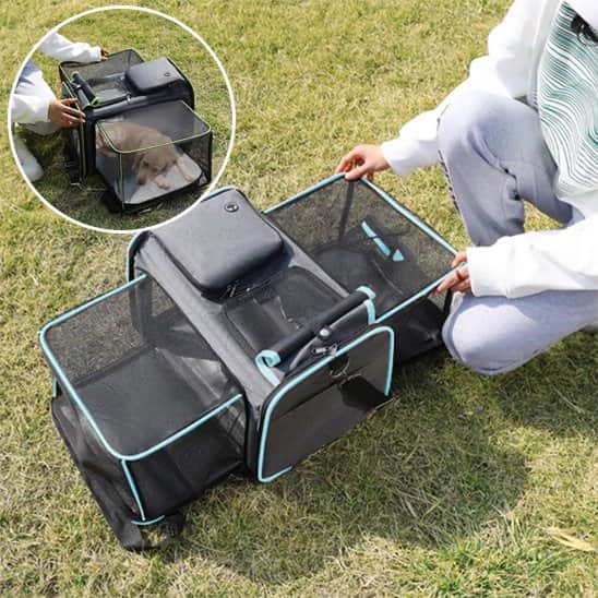 Sac de transport pour chien Sacband ouvert