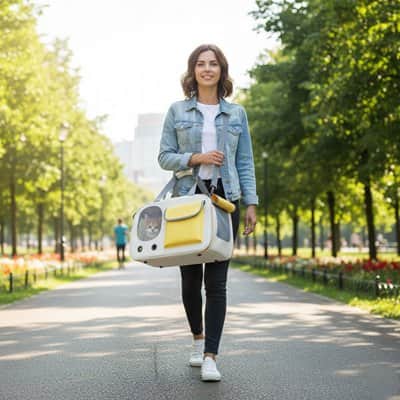 Sac de transport pour Chien Voyage maîtresse