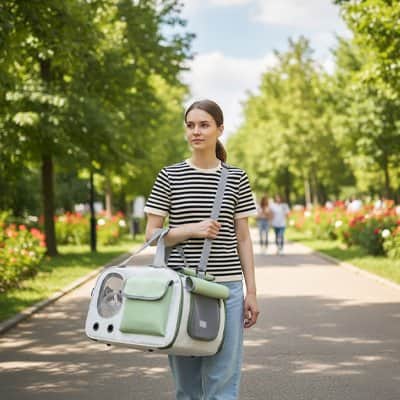 Sac de transport pour Chien Voyage vert