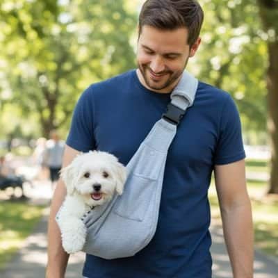 Sac transport pour Chien Banane gris