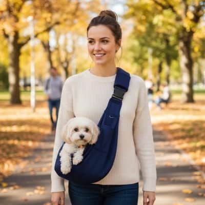 Sac transport pour Chien Bandoul bleu