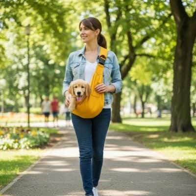 Sac transport pour Chien Bandoul jaune